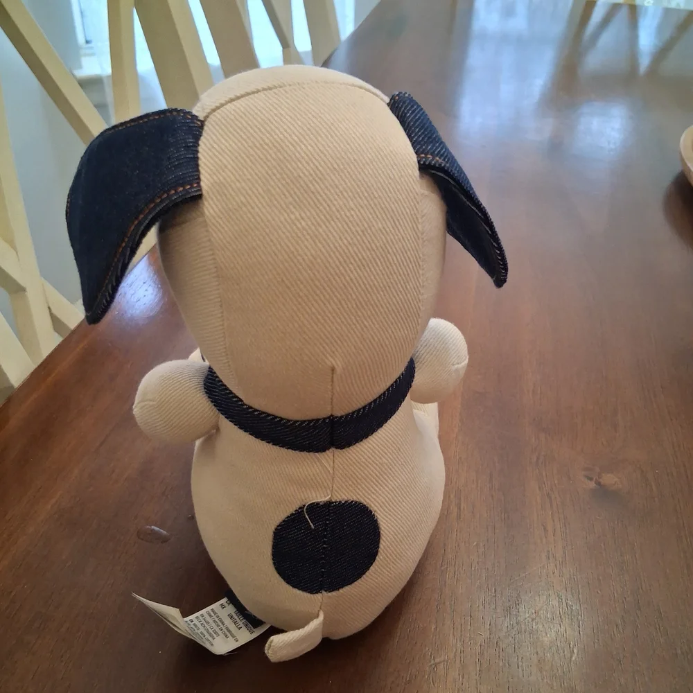 American Eagle Denim Snoopy Plush Doll Peanuts 8” Adorable Collectible - Picture 3 of 4